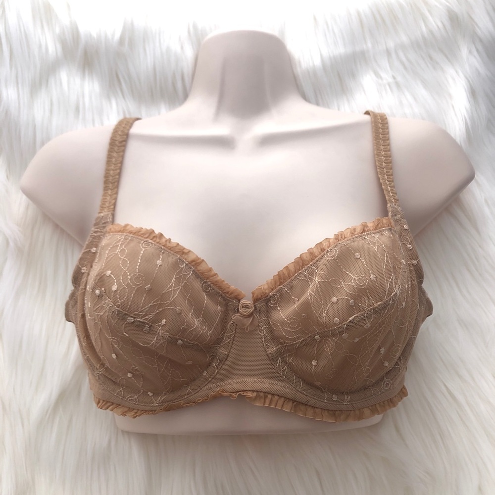 WACOAL b.tempt'd Celebration Underwire Bra, Size 34B, Beige/Nude/Tan, Lace